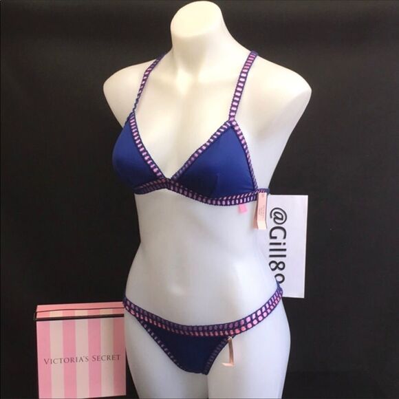 🔥Victoria's Secret Swimsuit 2 pc set Medium removable padded //Small New - Picture 4 of 9